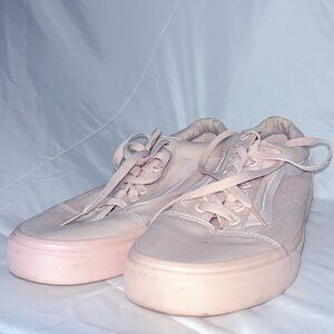 Vans Pink Monotone Skater Shoes